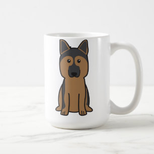 Duitse Cartoon Shepherd Dog Koffiemok