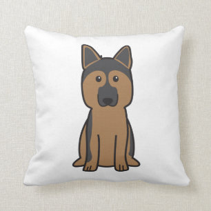 Duitse Cartoon Shepherd Dog Kussen