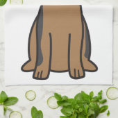 Duitse Cartoon Shepherd Dog Theedoek (Gevouwen)