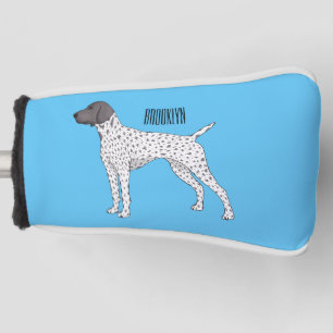 Duitse cartoon van Shorthaired Pointer-hond Golfheadcover