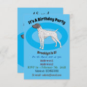 Duitse cartoon van Shorthaired Pointer-hond Kaart (Voorkant / Achterkant)