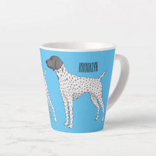 Duitse cartoon van Shorthaired Pointer-hond Latte Mok