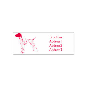 Duitse cartoon van Shorthaired Pointer-hond Zelfinktende Stempel