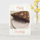 Duitse Chocolade Cake Kaart (Gele Bloem)