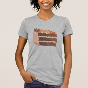 Duitse chocolade laag taart plak bakken dessert t-shirt