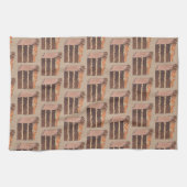 Duitse chocolade laag taart plak bakken dessert theedoek (Horizontaal)