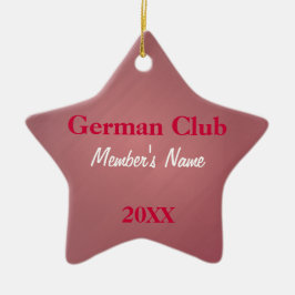 Duitse club, buitenlandse taalclub keramisch ornament