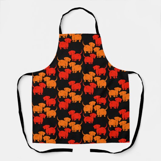 Duitse Dachshond Honden Patronen Schort (Voorkant)