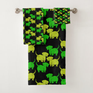 Duitse Dachshund Dog Patronen Bad Handdoek