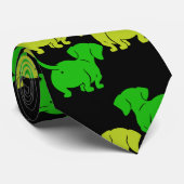 Duitse Dachshund Dog Patronen Stropdas (Opgerold)