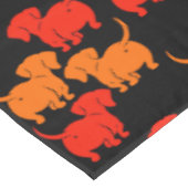 Duitse Dachshund Dog Patronen Tafelkleed (Gekanteld)