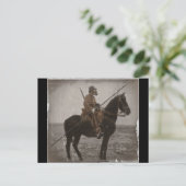 Duitse danser op Horseback Briefkaart (Staand voorkant)