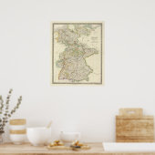 Duitse deelstaten poster (Keuken)