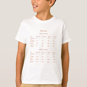 Duitse Definite & onbepaalde artikelen Grammar Hel T-shirt