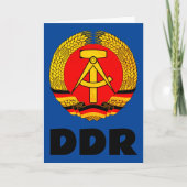 Duitse Democratische Republiek (DDR, DDR) Oost-Dui Bedankkaart (Voorkant)