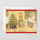 DUITSE DEUTSCH- KERSTKAART FEESTDAGENKAART (Voorkant / Achterkant)