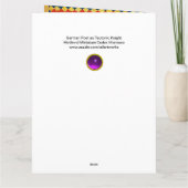 DUITSE DICHTER ALS DUITSE RIDDER MIDDELEEUWSE MINI KAART (Achterkant)