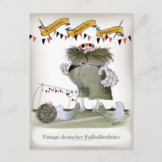  Duitse doelman Briefkaart (Voorkant)