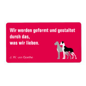 Duitse Dog sticker (Voorkant)