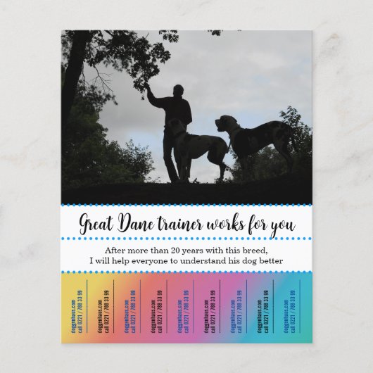 Duitse Dog Trainer Flyer (Voorkant)