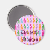 Duitse Doggen Logo Magneet (Voorkant / Achterkant)