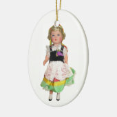 Duitse dollar keramisch ornament (Links)