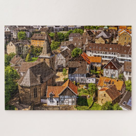 duitse dorp puzzle legpuzzel (Horizontaal)