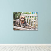 Duitse draadaanwijzer - Lexy Canvas Afdruk (Insitu (Houten vloer))