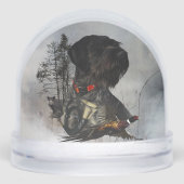 Duitse draadharige aanwijzer, jacht sneeuwbol (Voorkant)