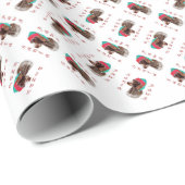Duitse draadharige aanwijzer Santa Paws Cadeaupapier (Rol Hoek)
