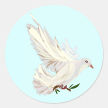 Duitse Duif & Olijftak Sticker