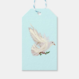 Duitse Duif & Olijftak Sticker Cadeaulabel