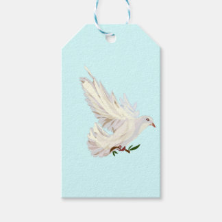 Duitse Duif & Olijftak Sticker Cadeaulabel