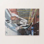 Duitse Elf Shopping Fantasy Medium Jigsaw Puzzel (Horizontaal)