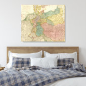 Duitse Empire Atlas Map Canvas Afdruk (Insitu (Slaapkamer))