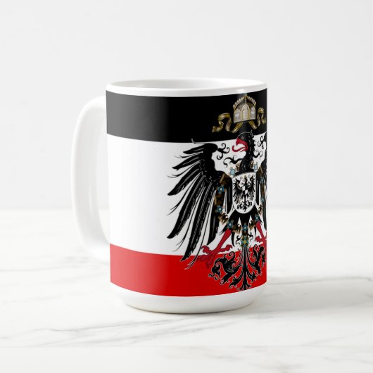 Duitse Empire Flag Koffiemok (Voorkant links)