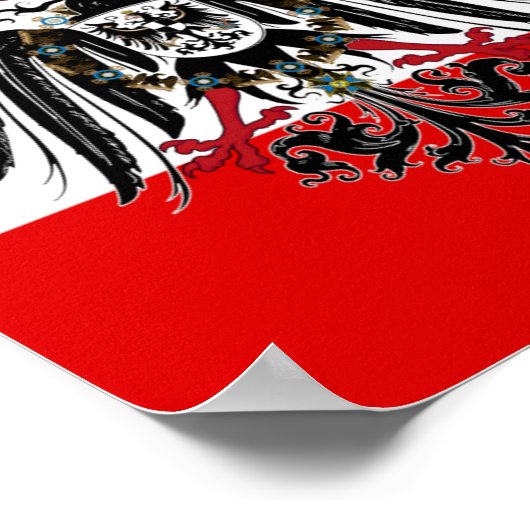 Duitse Empire Flag Poster (Hoek)