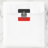 Duitse Empire Flag Vierkante Sticker (Tas)