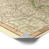 Duitse Empire Map Poster (Hoek)