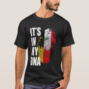 Duitse en Syrische DNA-erfgoedvlag T-shirt