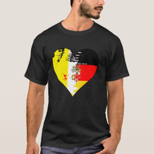Duitse en Vaticaanse Hart Erfgoed Vlag T-shirt