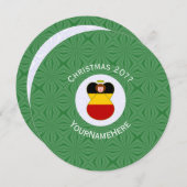 Duitse engelenvlag Kerstmis gepersonaliseerd Kaart (Voorkant / Achterkant)