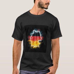 Duitse fanontwerp met Duitse vlag T-shirt