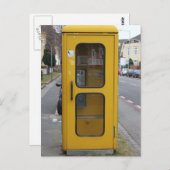 Duitse gele Telefonzelle telefooncel Briefkaart (Voorkant / Achterkant)