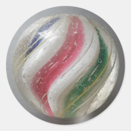 Duitse handmade marmer Ronde Sticker