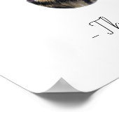 Duitse handtekening van herder Drink Poster (Hoek)