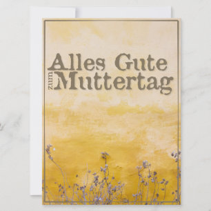 Duitse Happy Moeders Day on Flower Meadow