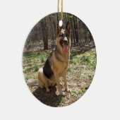 duitse herder 3 keramisch ornament (Rechts)