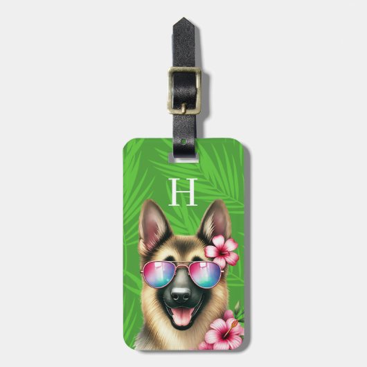 Duitse Herder Bagage Labels (Voorkant verticaal)