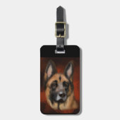 DUITSE HERDER BAGAGELABEL (Voorkant verticaal)